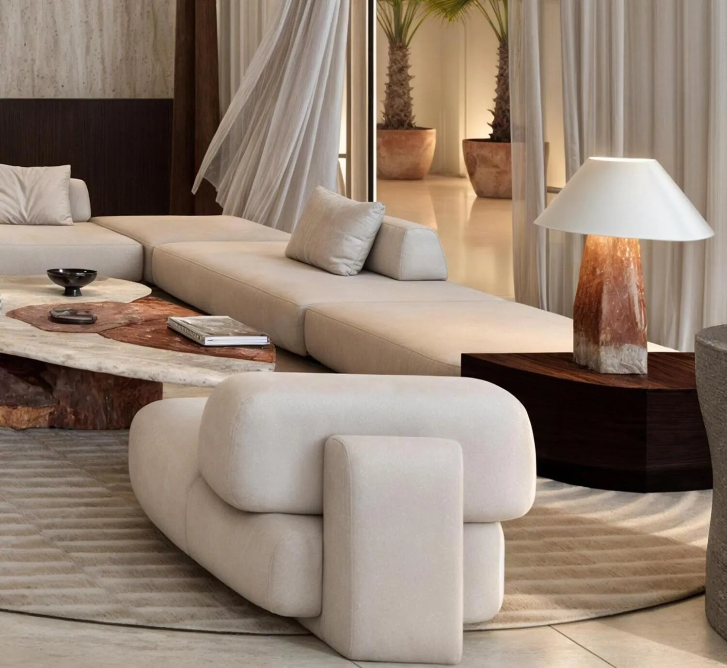 11 Hills Park — интерьер гостиной