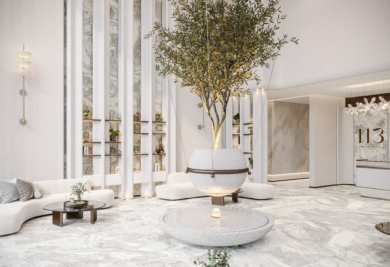 113 Residences by Iman — лобби