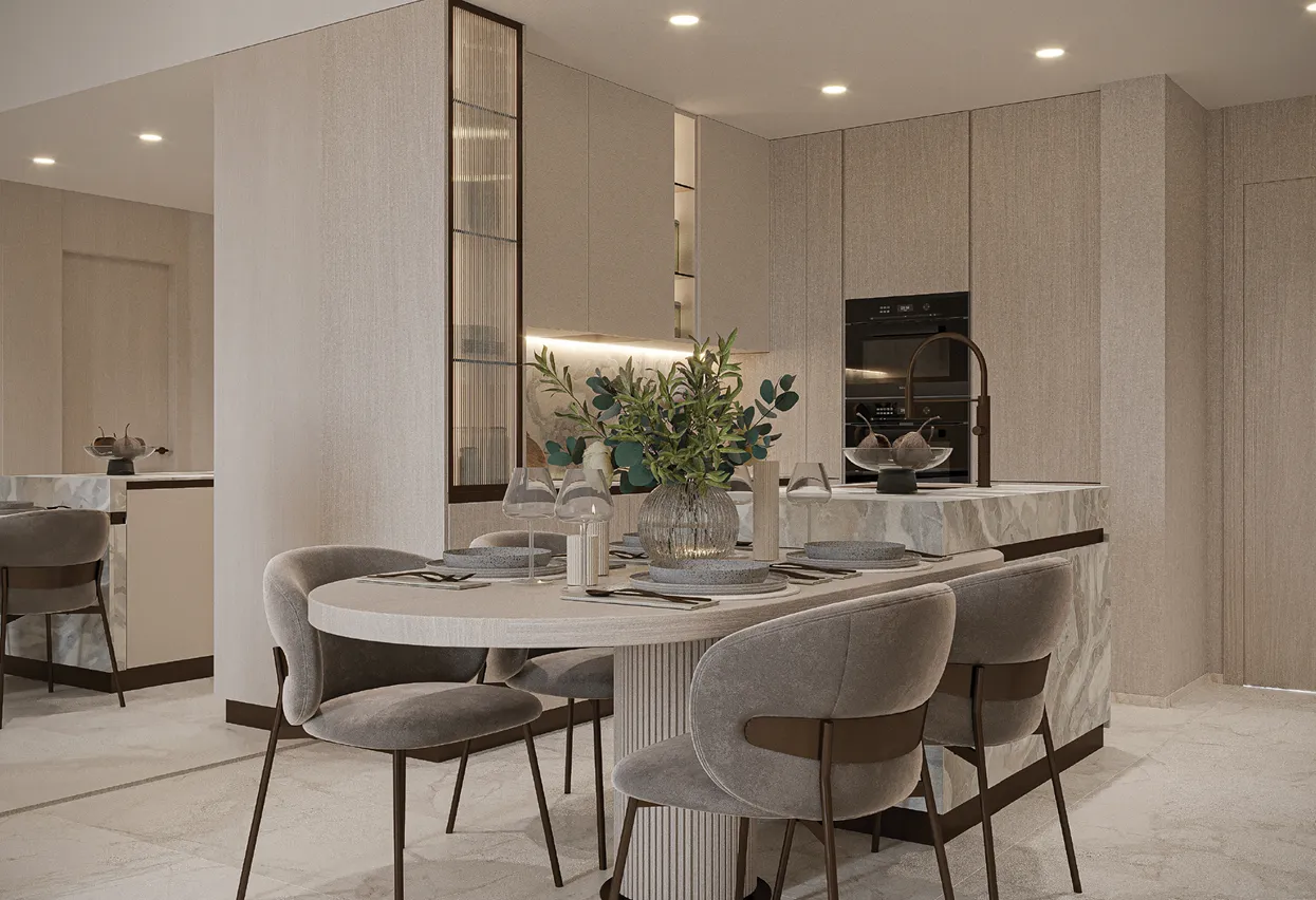 113 Residences by Iman — кухня-столовая