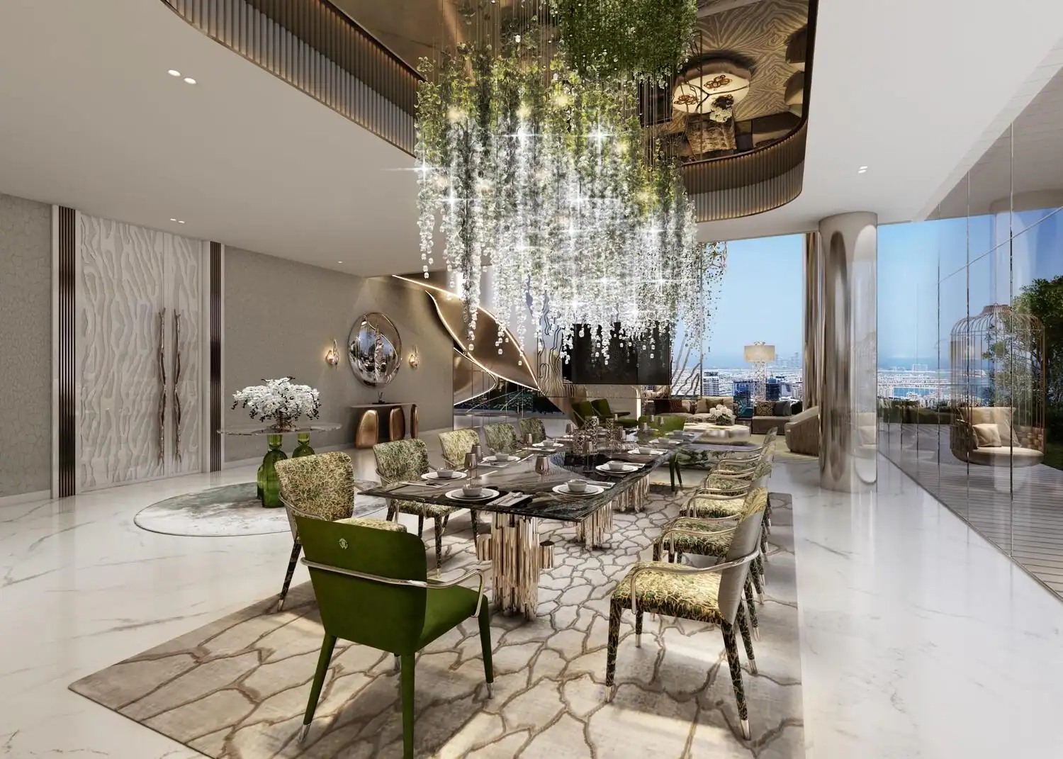 Damac Bay 2 — обеденная зона
