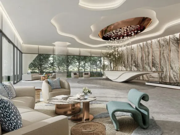 15 Cascade Featured by Versace Ceramics — лобби