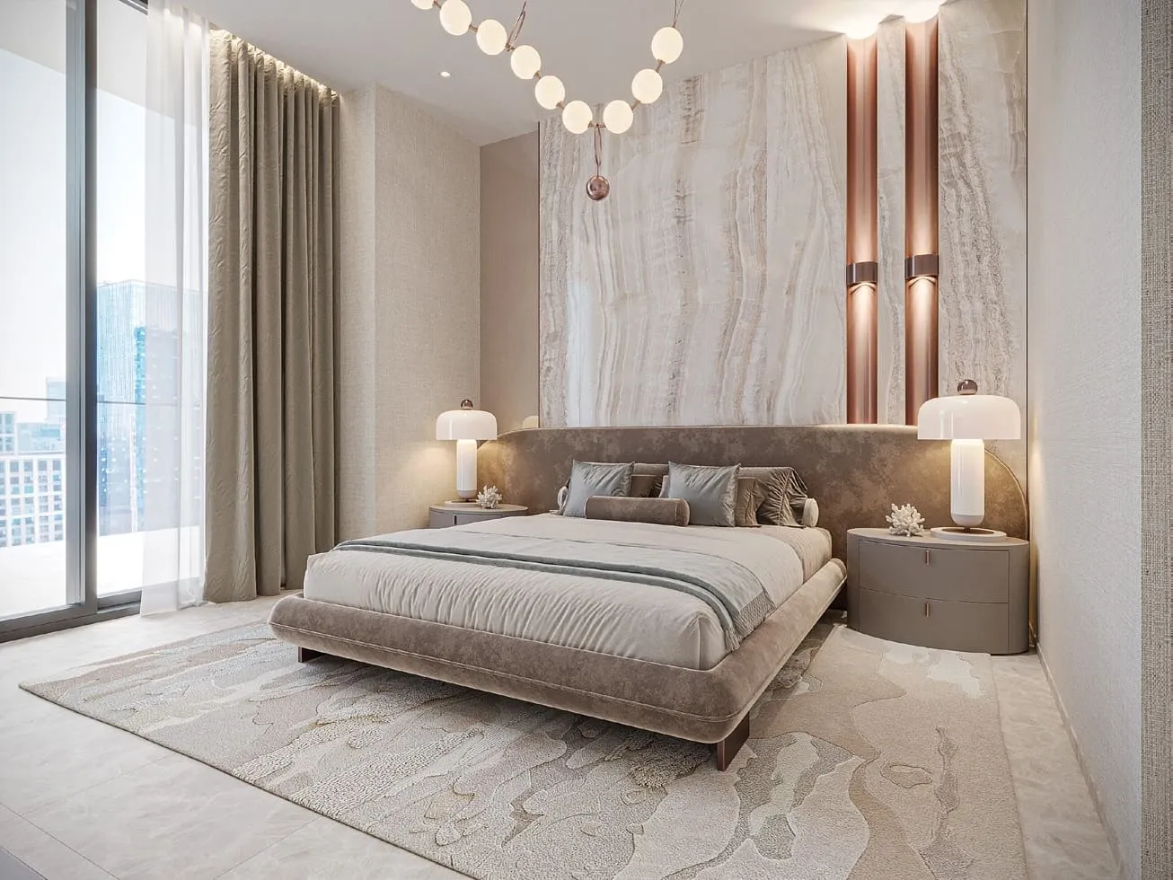 15 Cascade Featured by Versace Ceramics — спальня