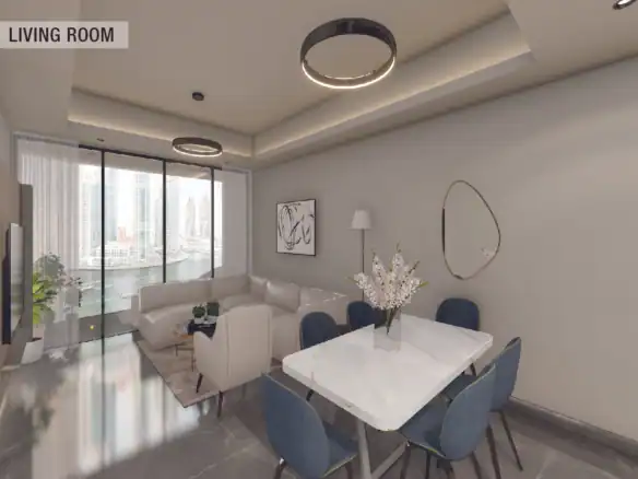 Ajman Creek Towers — интерьер гостиной