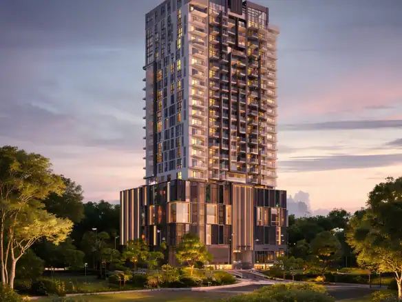 Q Gardens Loft в районе JVC (Джумейра Вилладж Серкл) — фото 1