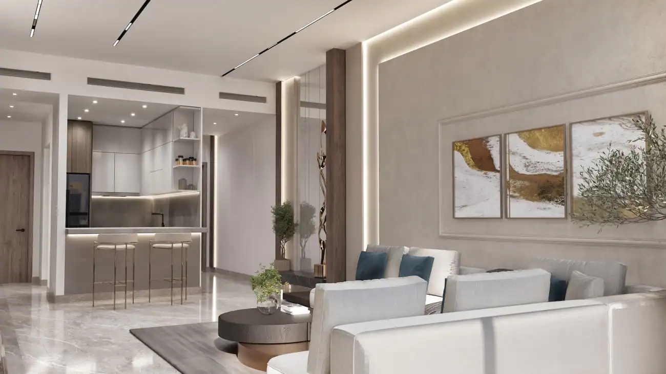 Palatium Residence — кухня-гостиная