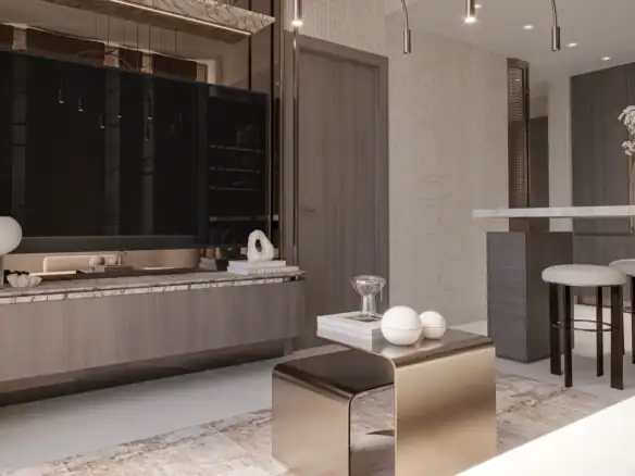 Laya Courtyard — интерьер гостиной