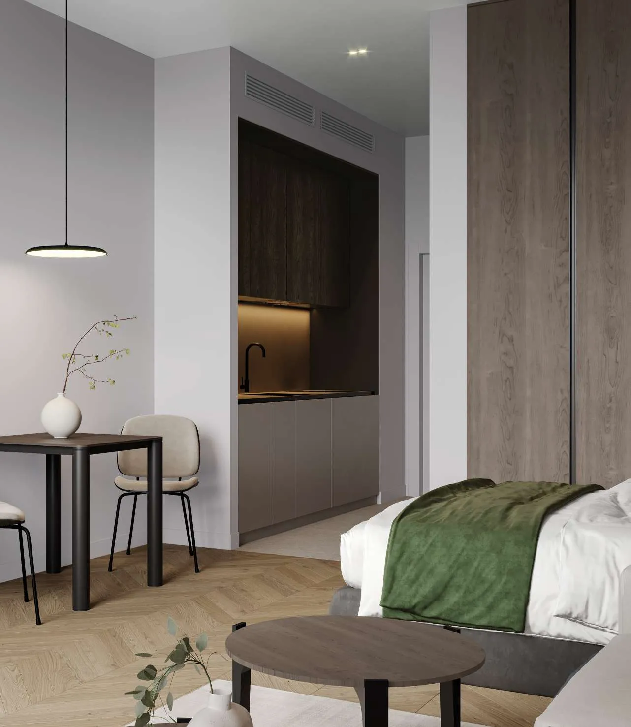 1WOOD Residence 2 — интерьер студии