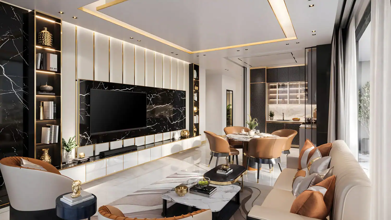 Bayz 102 — интерьер гостиной