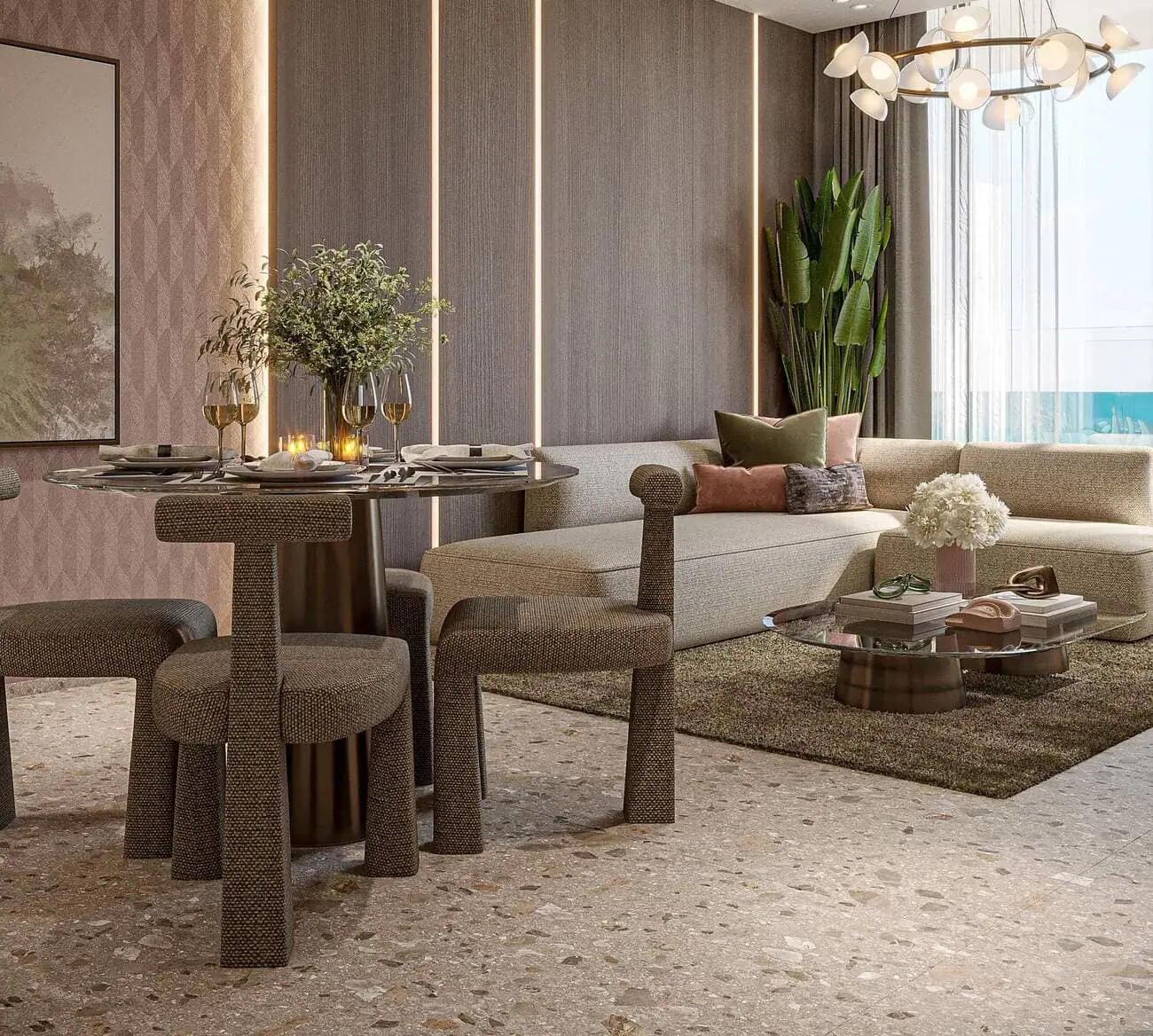 Lucky Oasis Residence — интерьер гостиной
