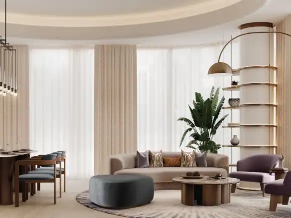 Taj Wellington Mews — интерьер гостиной