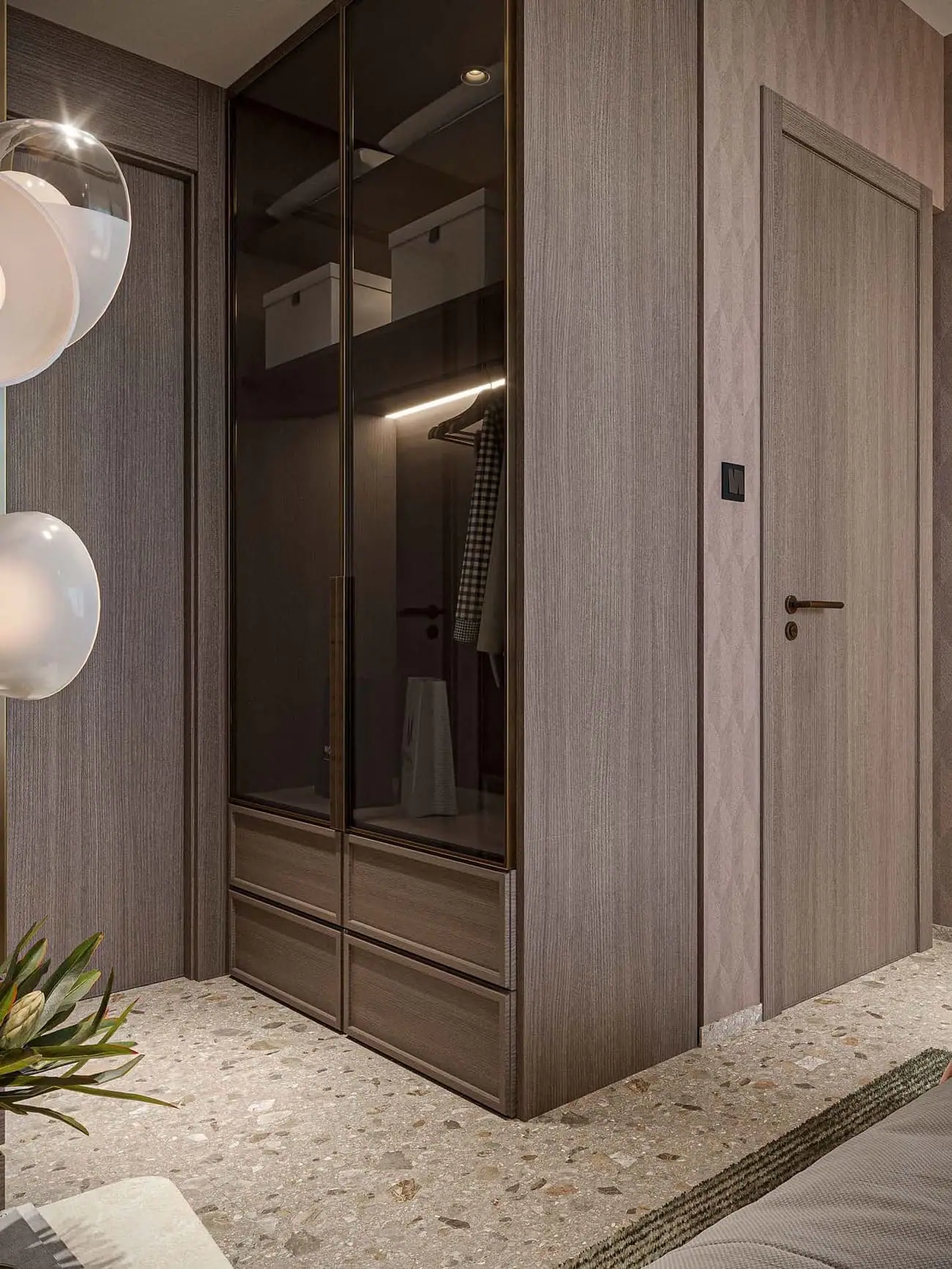 Lucky Oasis Residence — гардеробная