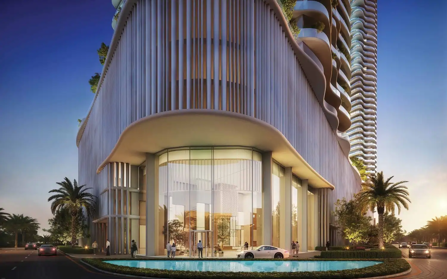 Laguna Residence — вход в здание