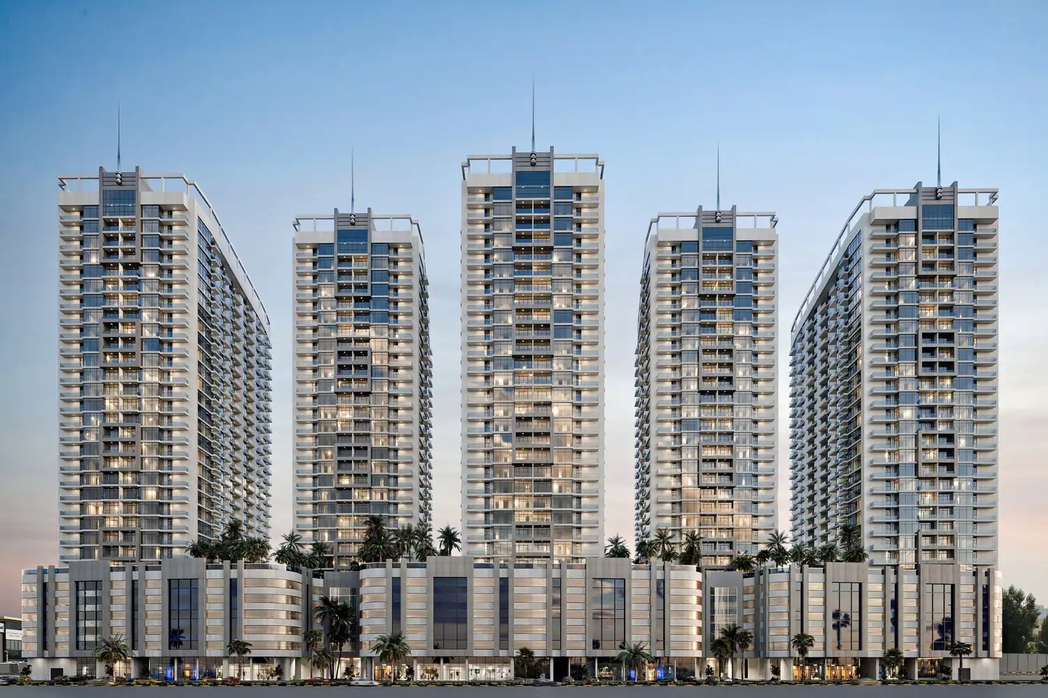 Ajman Creek Towers — вид на комплекс