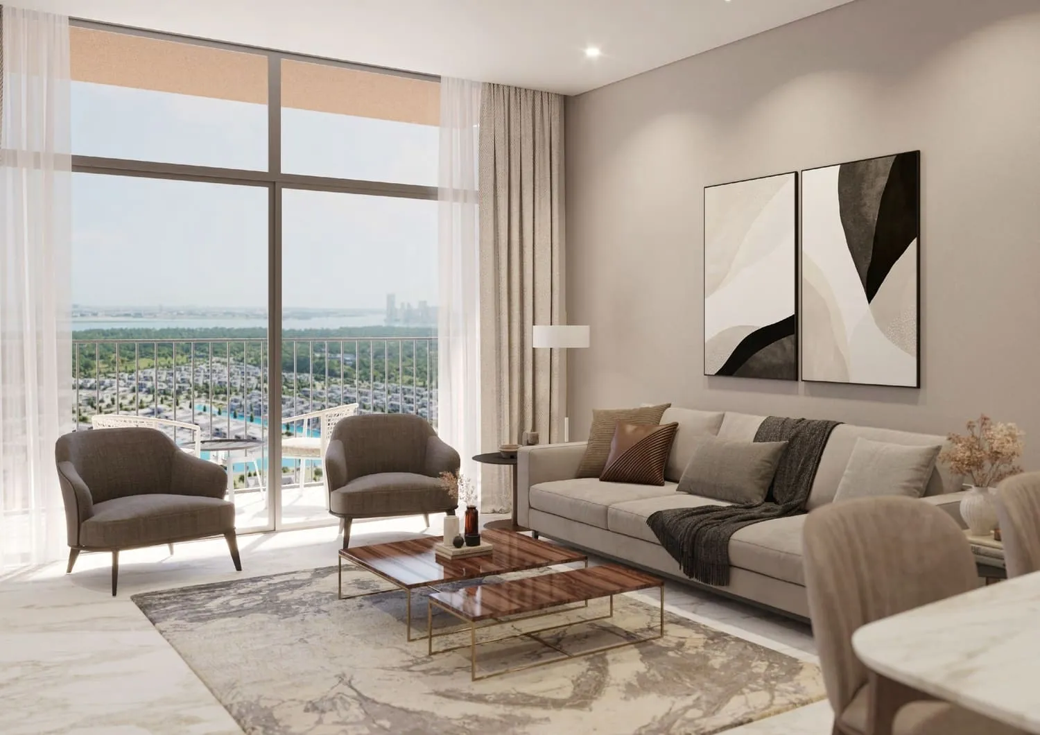 310 Riverside Crescent — интерьер гостиной