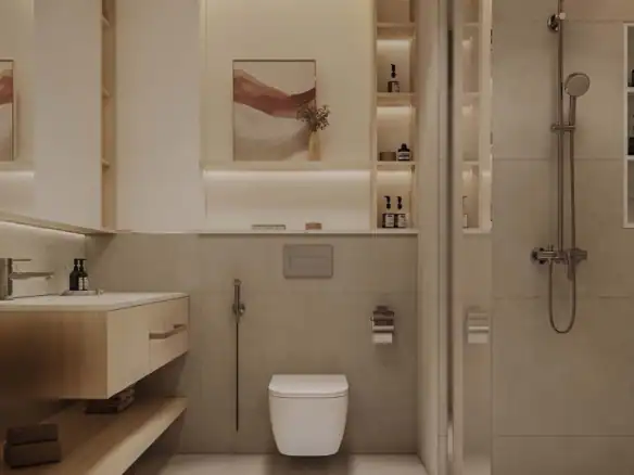 Vida Residences Saadiyat Island — ванная комната, фото 10