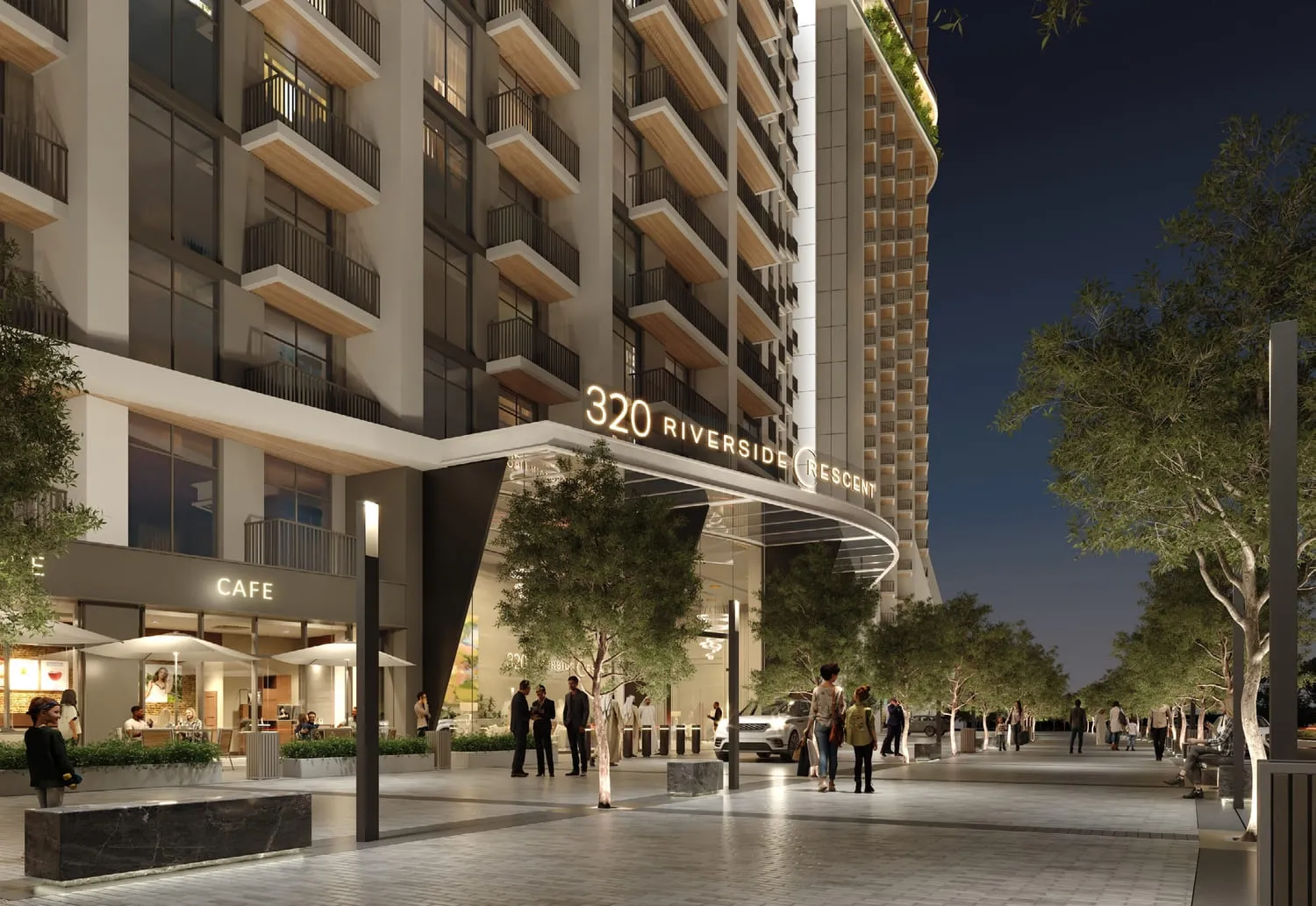 320 Riverside Crescent — вход в здание