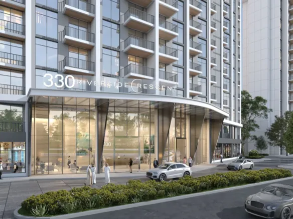 330 Riverside Crescent — вход в здание