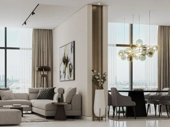 330 Riverside Crescent — интерьер гостиной