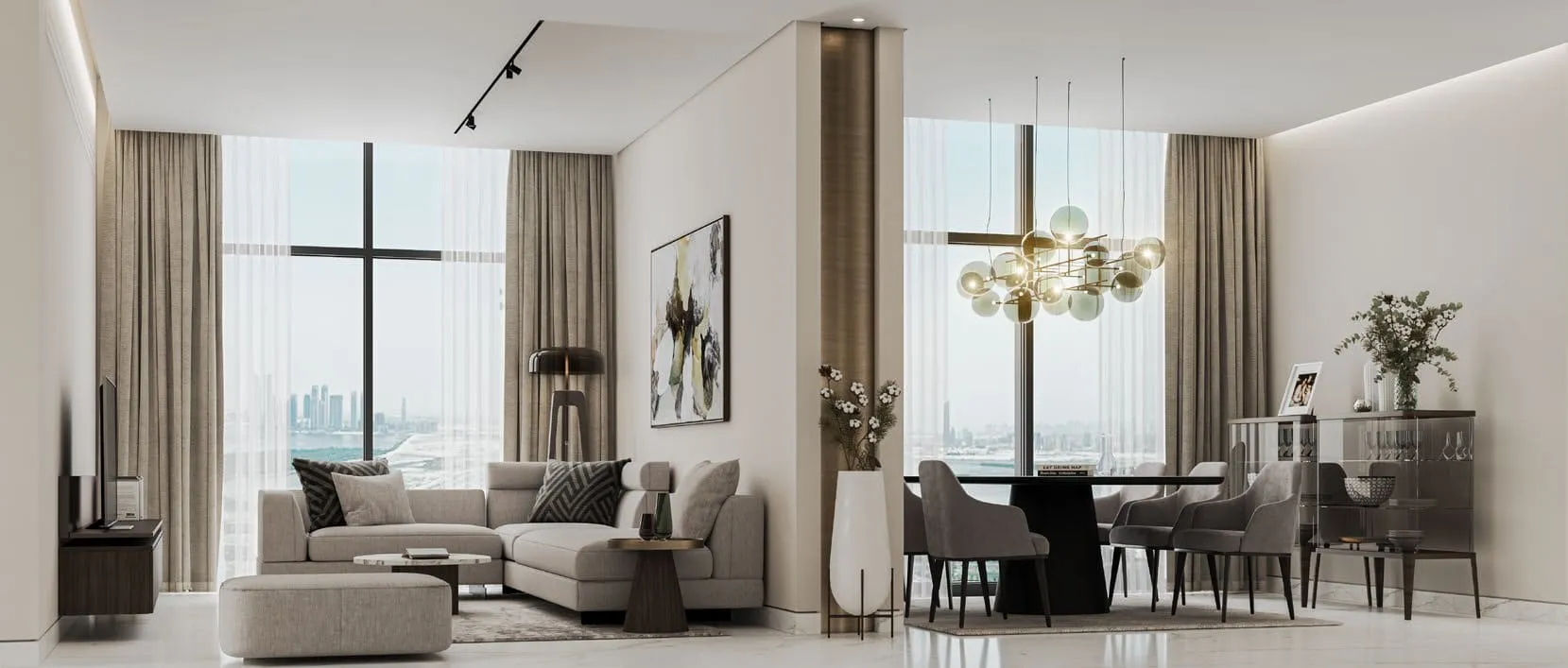 330 Riverside Crescent — интерьер гостиной