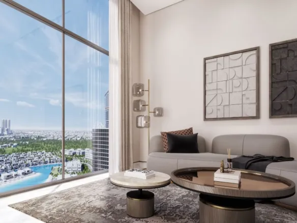 350 Riverside Crescent — интерьер гостиной