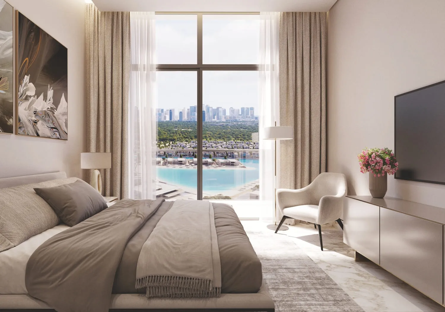 360 Riverside Crescent — спальня