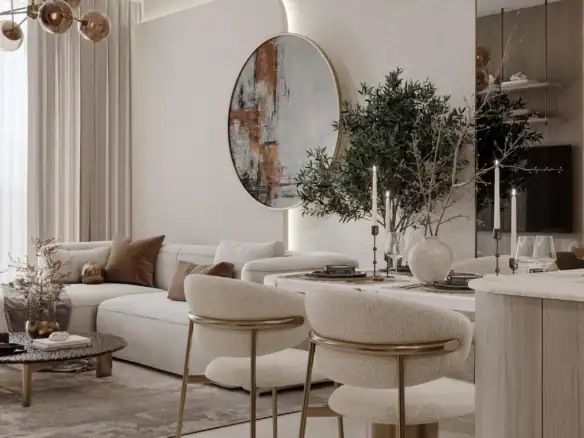 Pearl House IV — интерьер гостиной