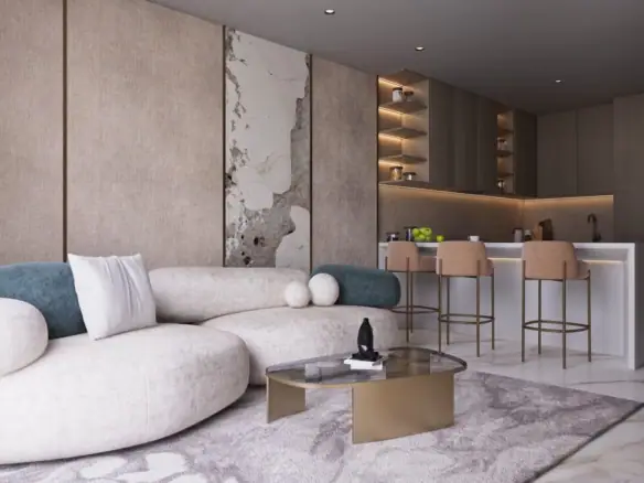 Avana Residences — кухня-гостиная