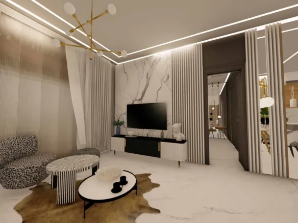 48 Parkside — интерьер гостиной