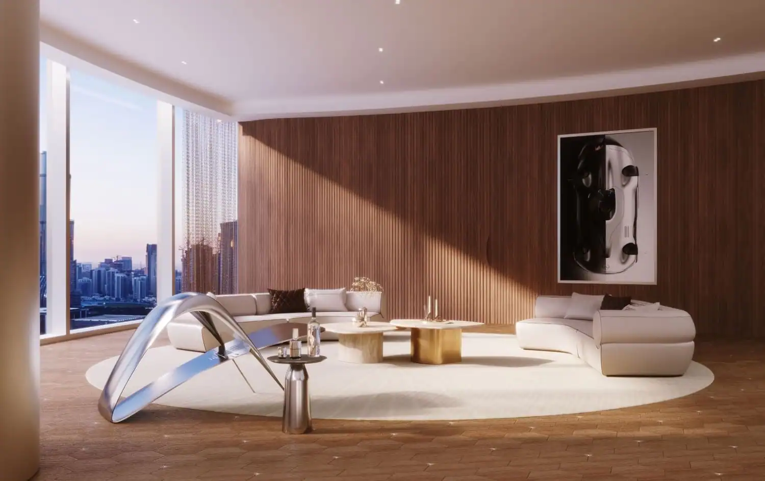 Mercedes-Benz Places by Binghatti — интерьер гостиной