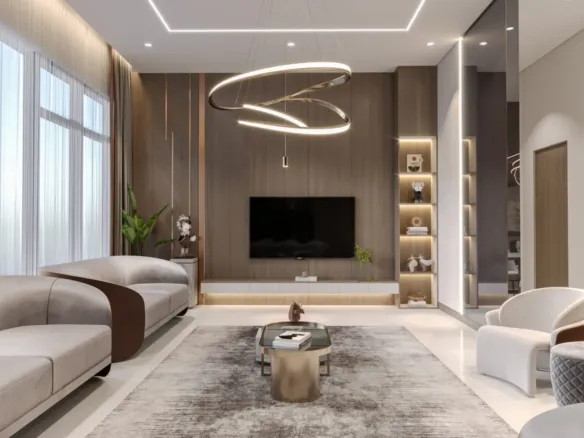 555 Park Views — интерьер гостиной