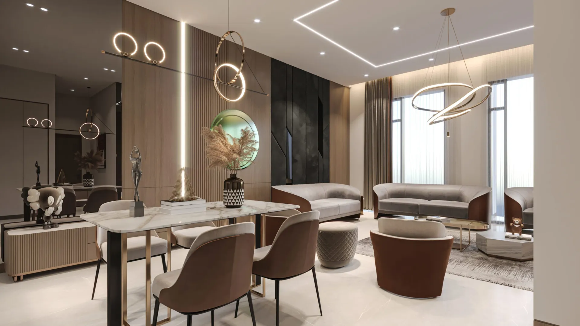555 Park Views — интерьер гостиной, фото 5
