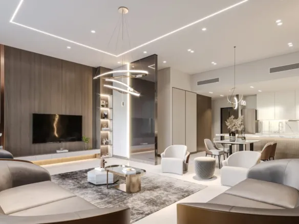 555 Park Views — интерьер гостиной, фото 7