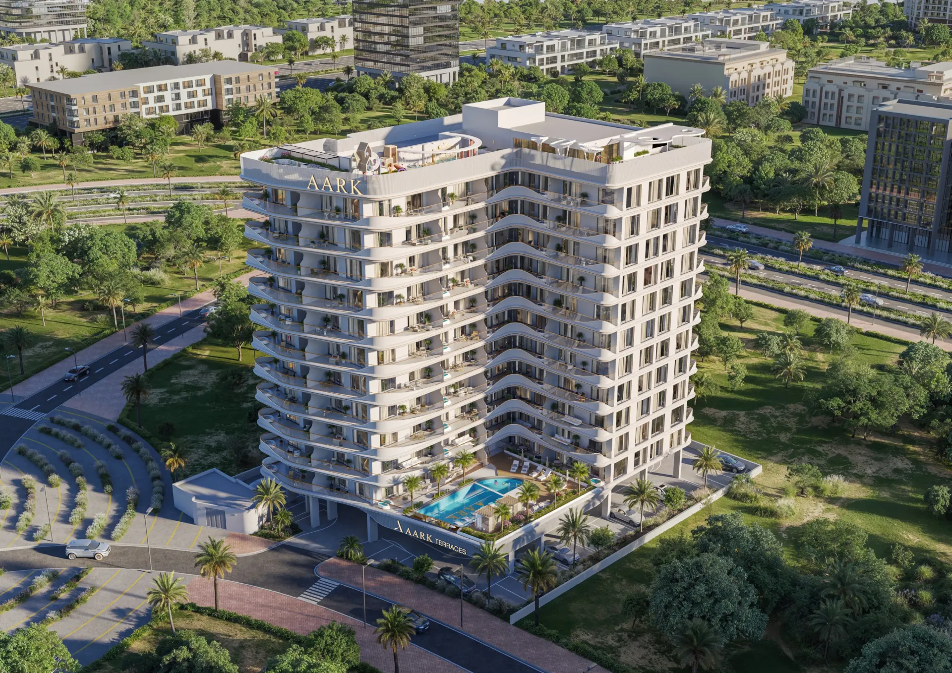 Aark Terraces в районе Дубайленд Резиденс Комплекс — фото 1