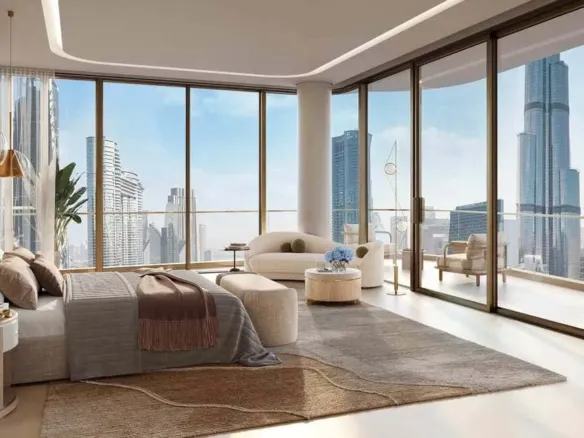 Address Grand Downtown — спальня