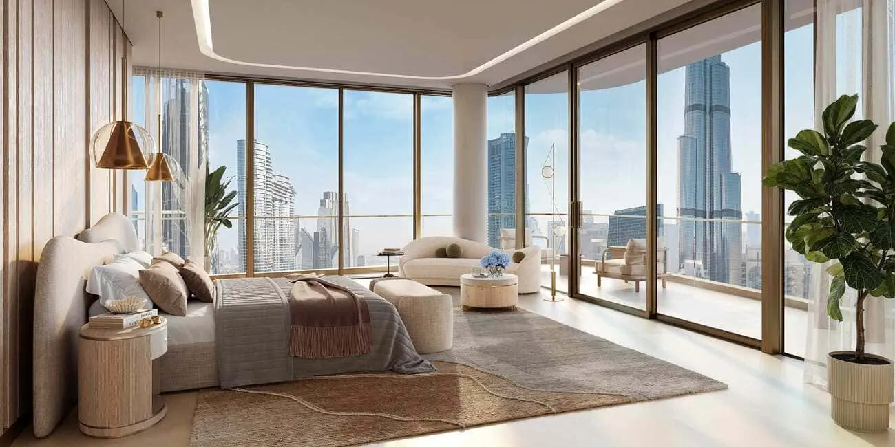 Address Grand Downtown — спальня