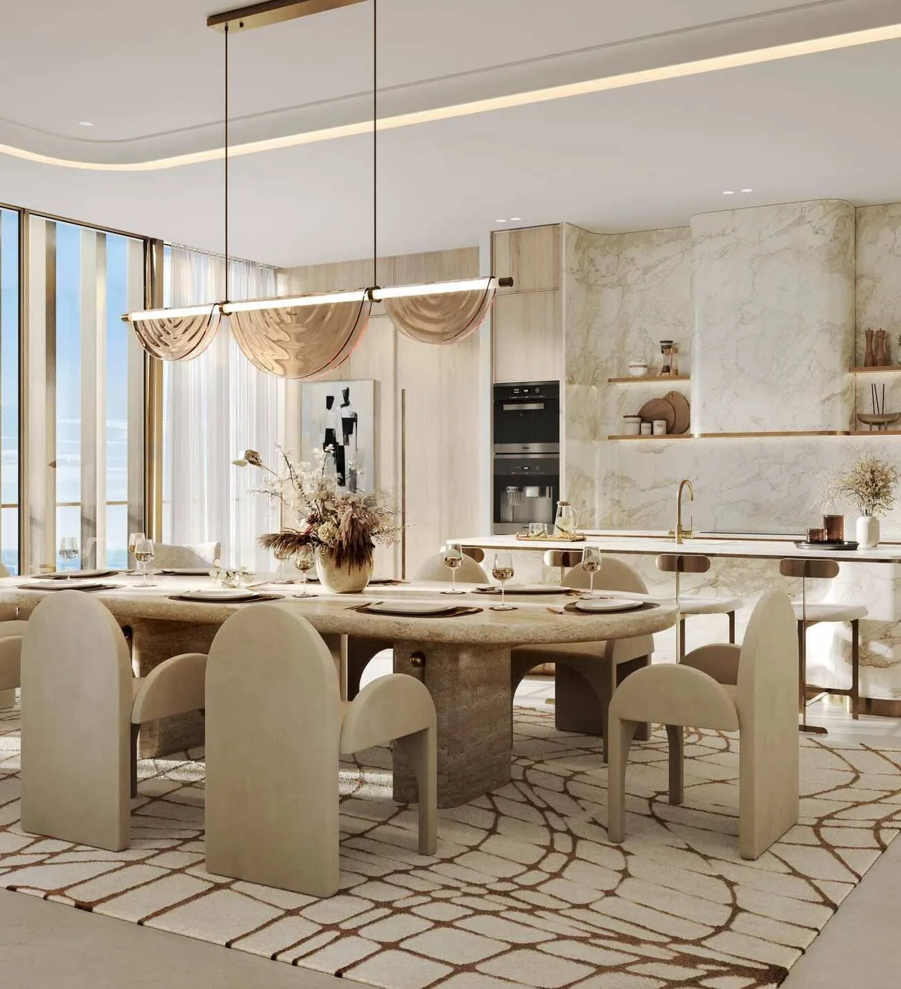 Address Grand Downtown — кухня-столовая