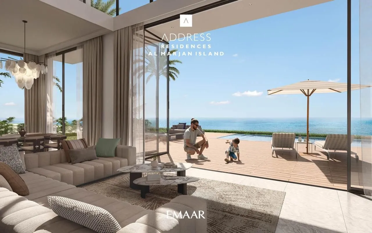 Address Residences Al Marjan Island — интерьер гостиной, фото 13