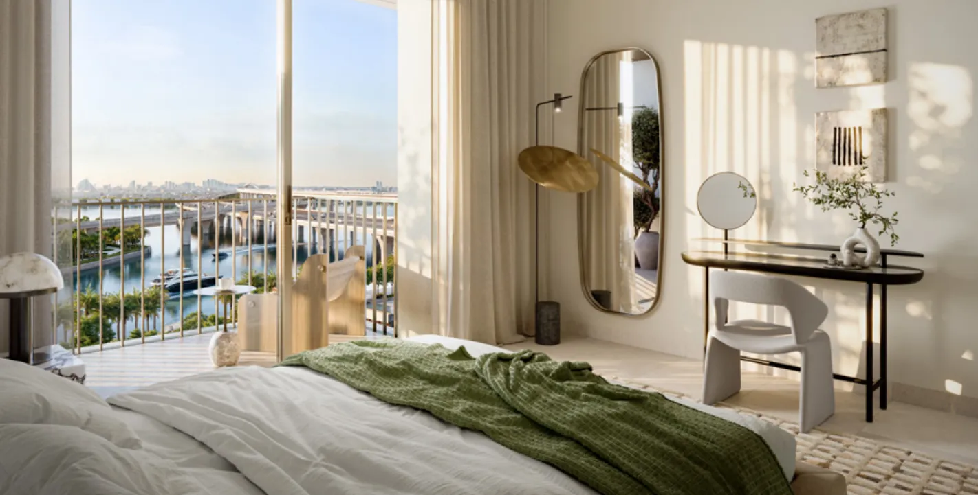 Address Residences Dubai Creek Harbour — спальня