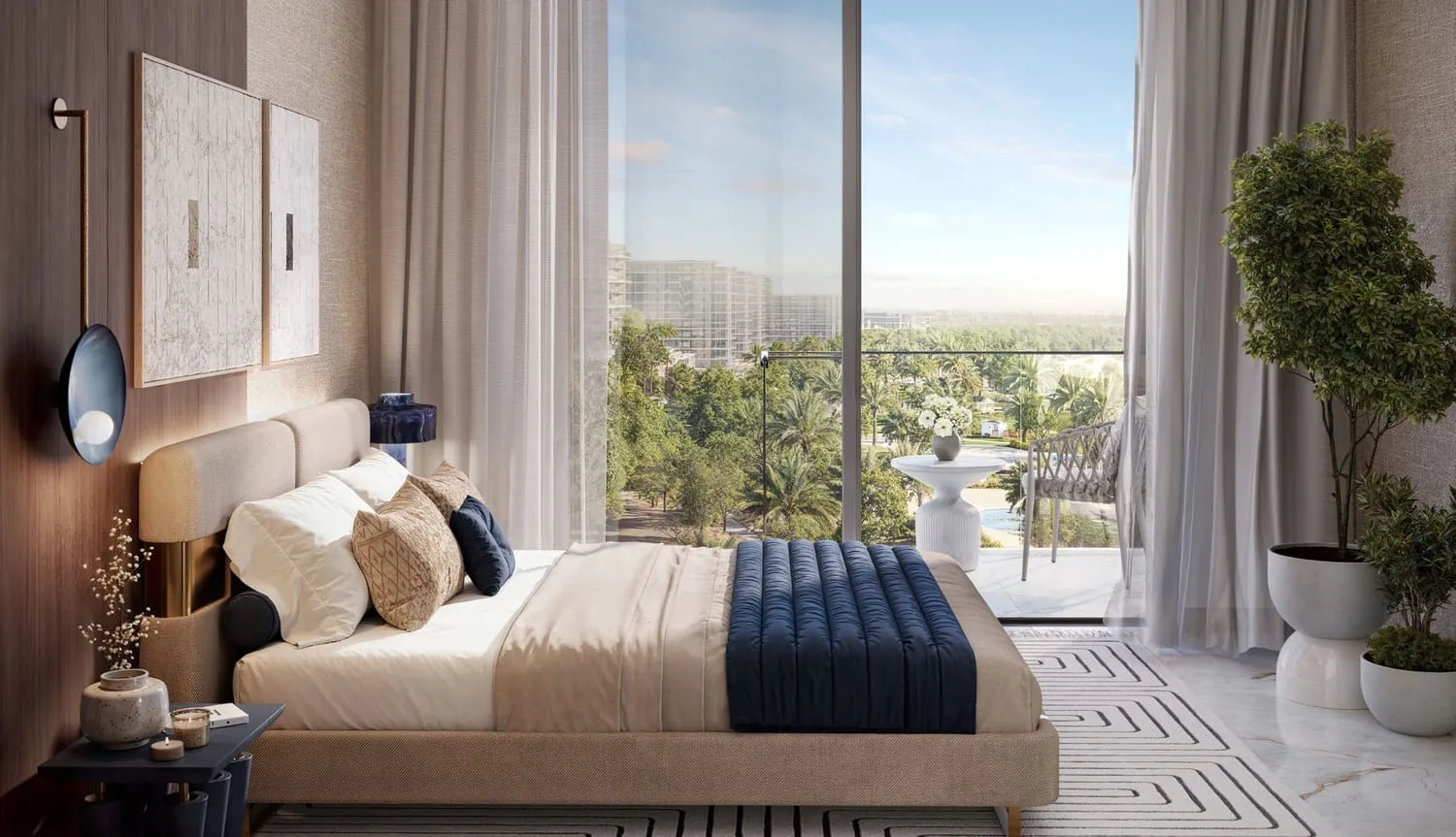 Address Residences Dubai Hills Estate — спальня