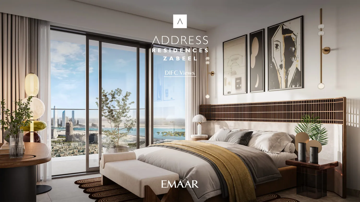 Address Residences Zabeel — спальня