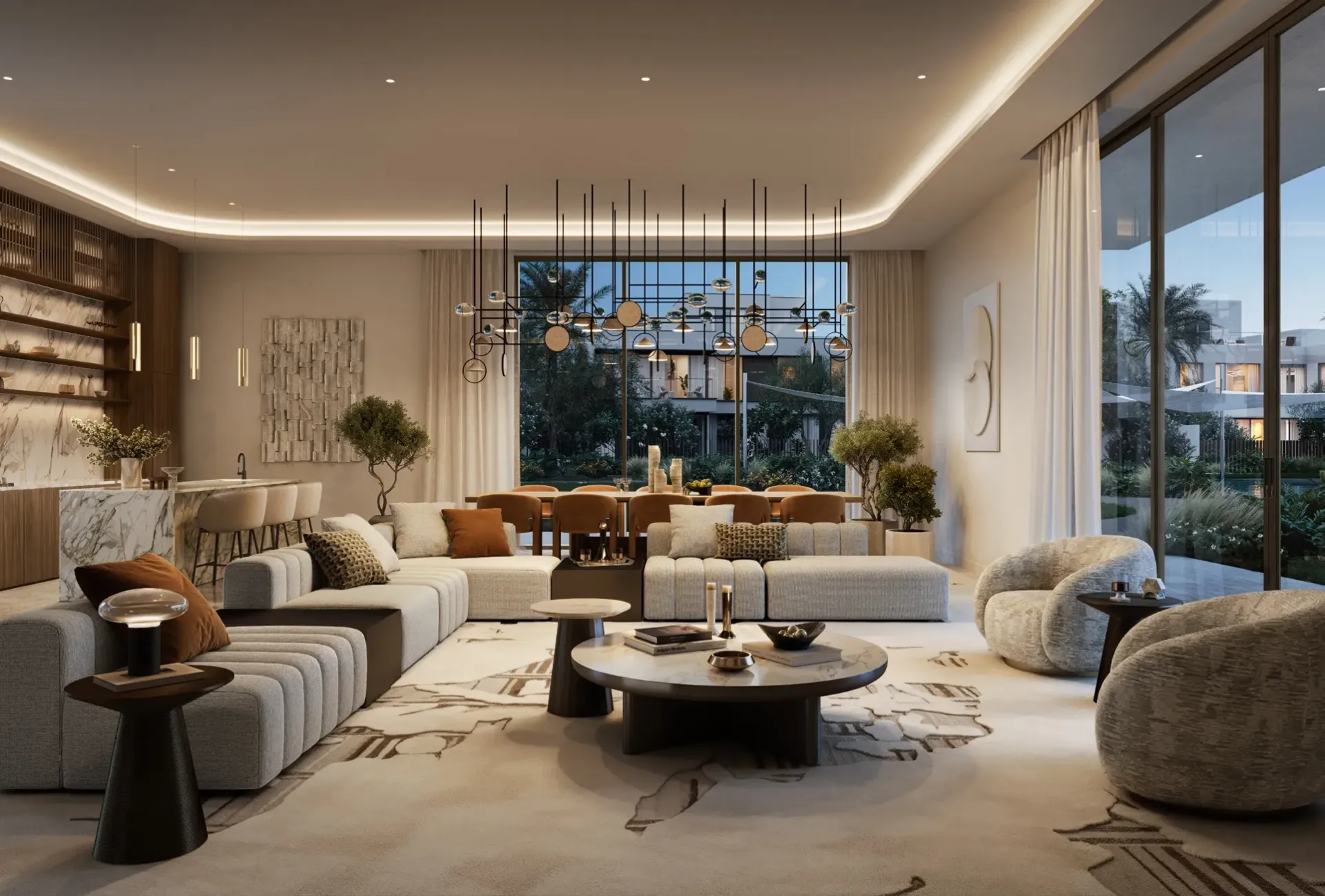 Address Villas Tierra — интерьер гостиной, фото 13