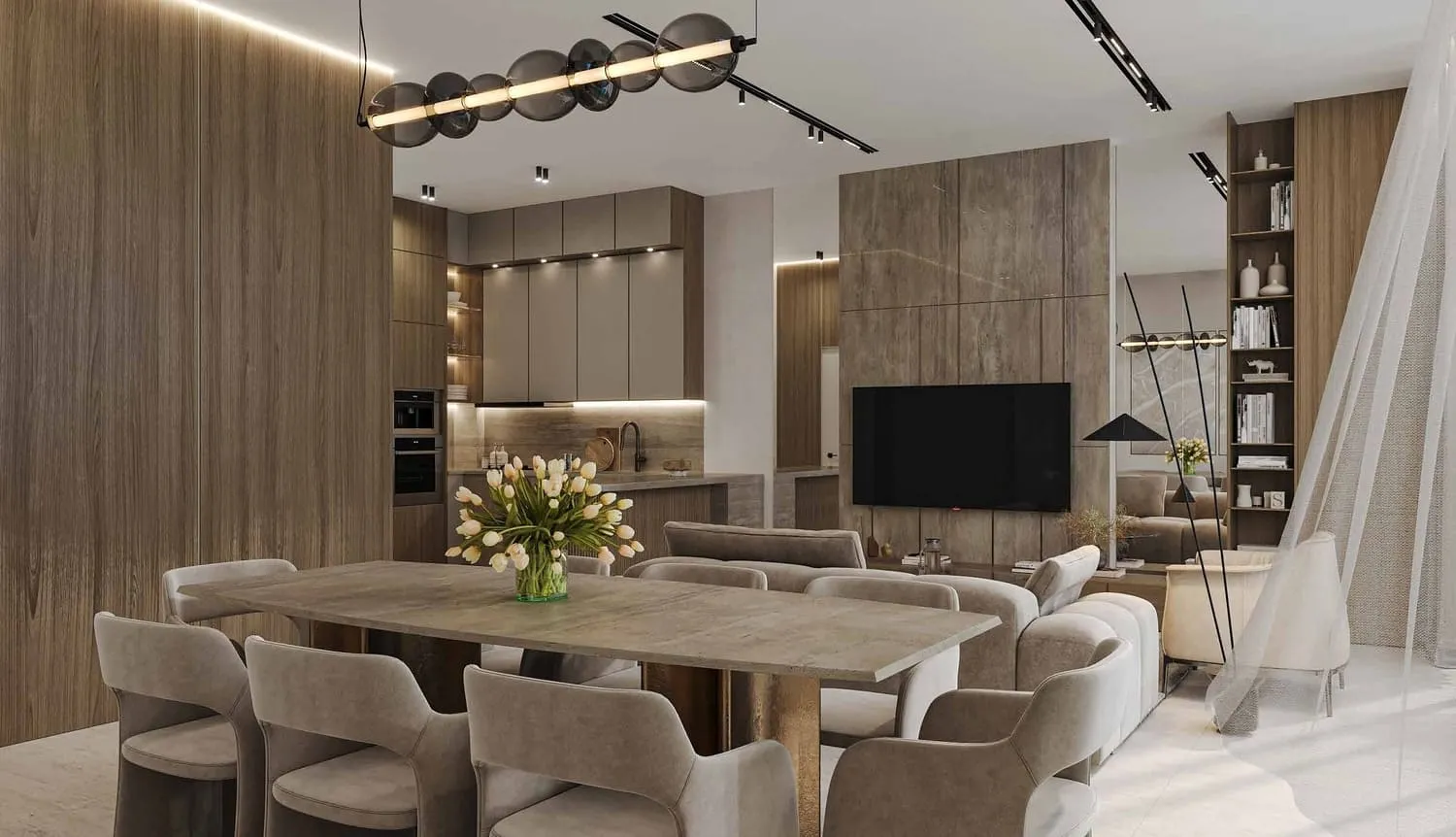 Agua Residences — интерьер гостиной