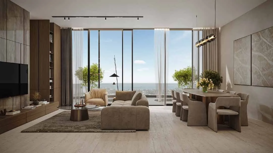 Agua Residences — интерьер гостиной, фото 6