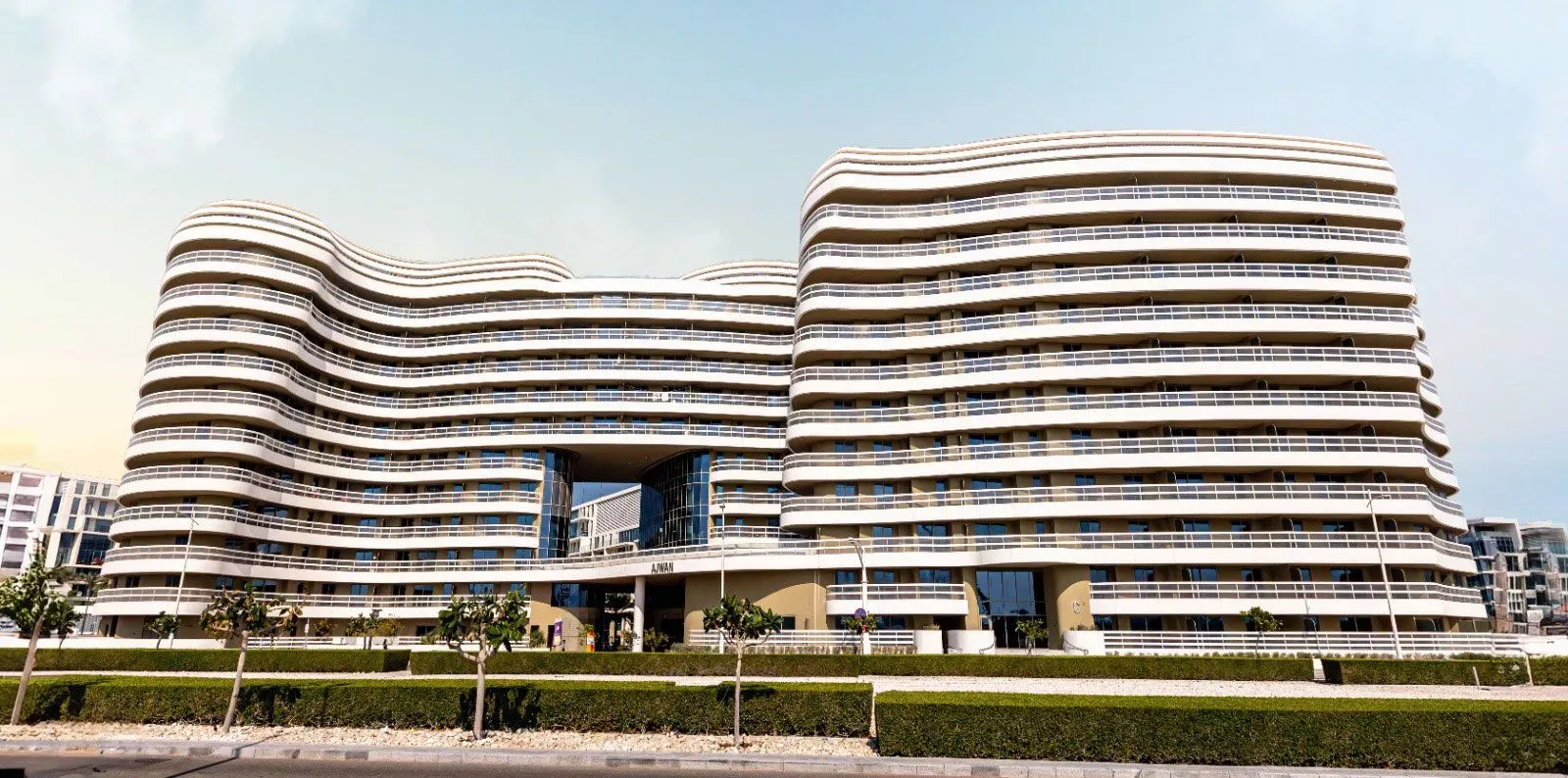 Ajwan Towers — фасад здания