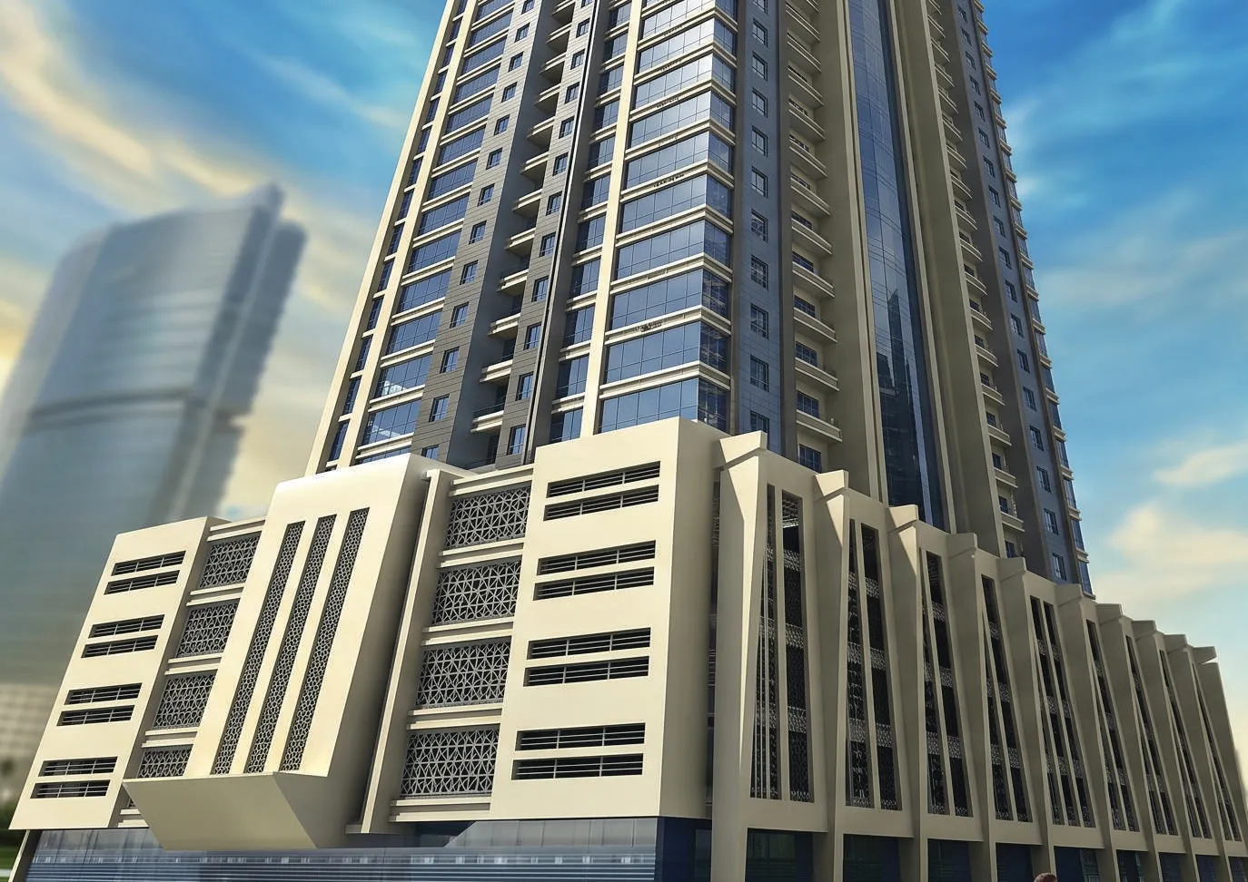Al Aamra 3 Tower — фасад здания, фото 3