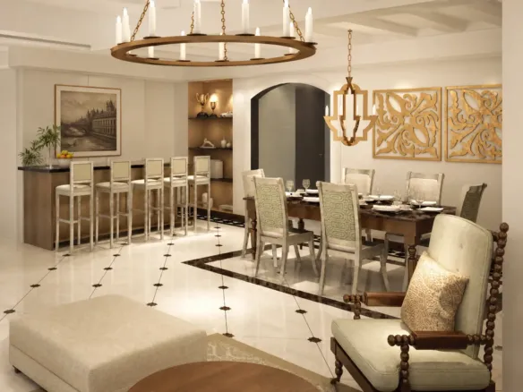 Al Habtoor Polo Resort Villas — столовая