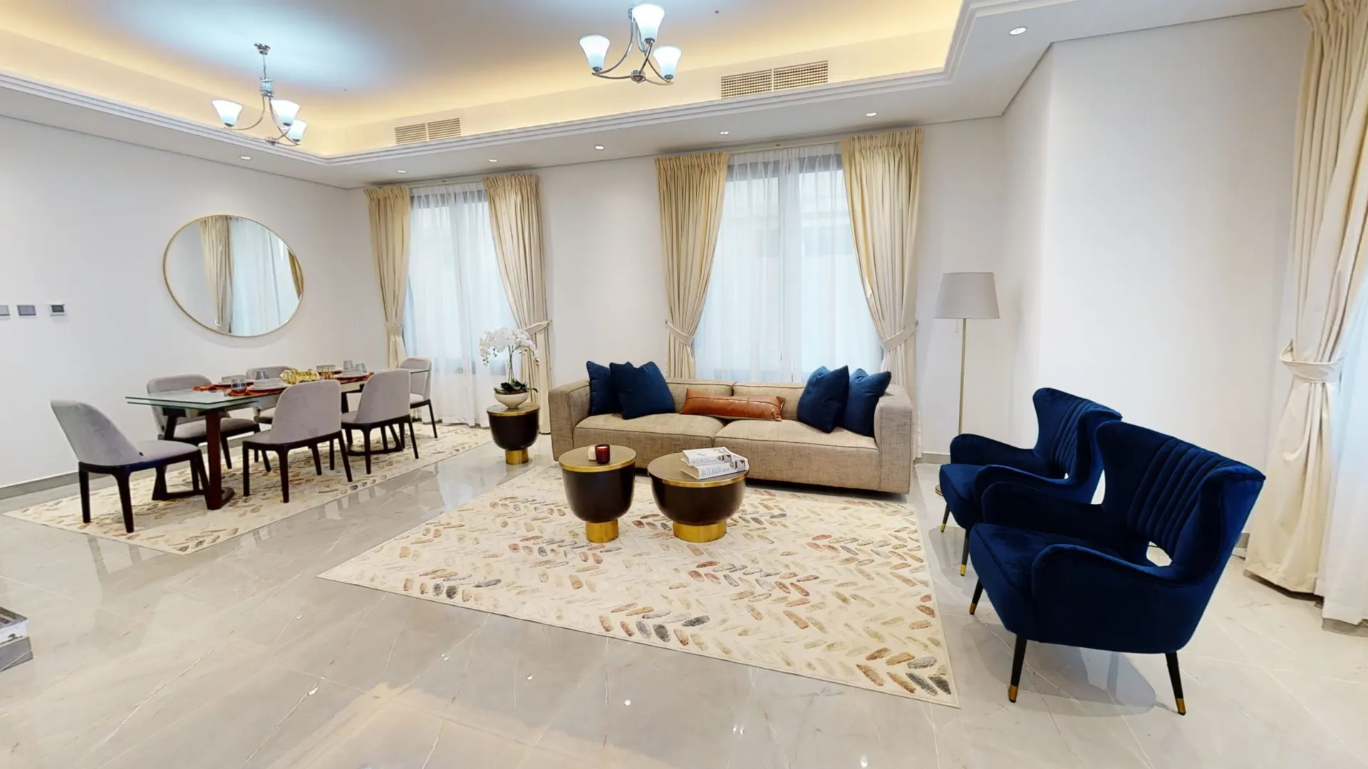 Al Helio Villas — интерьер гостиной
