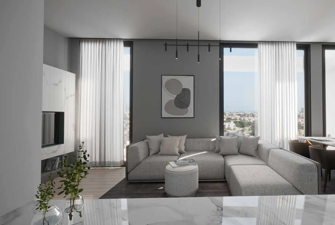 Al Mamsha Sharjah — интерьер гостиной