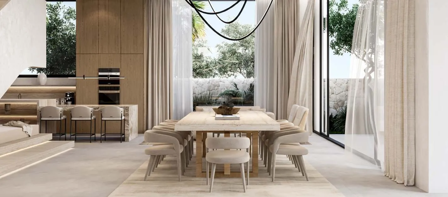 Al Naseem Villas by Modon Properties — обеденная зона