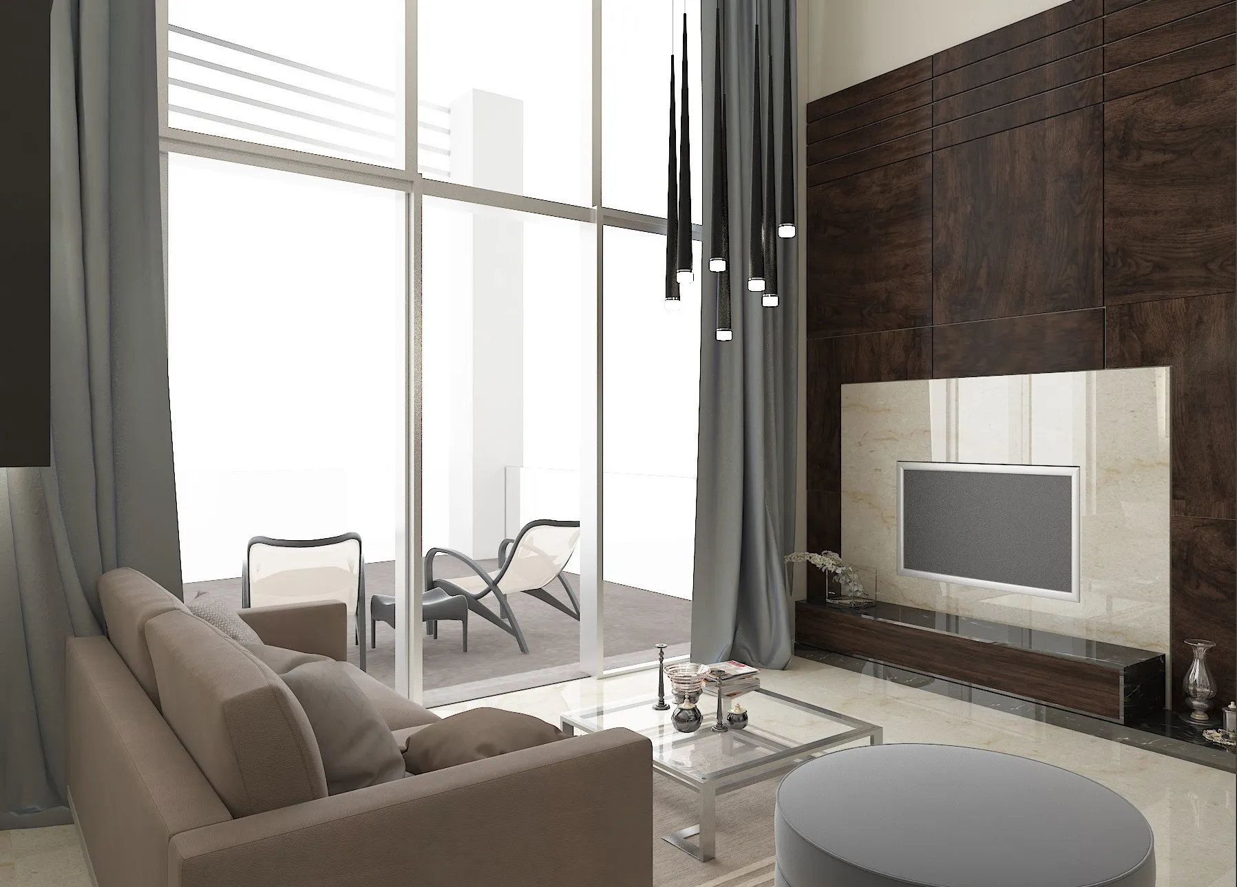 Al Raha Lofts 1 — интерьер гостиной, фото 8